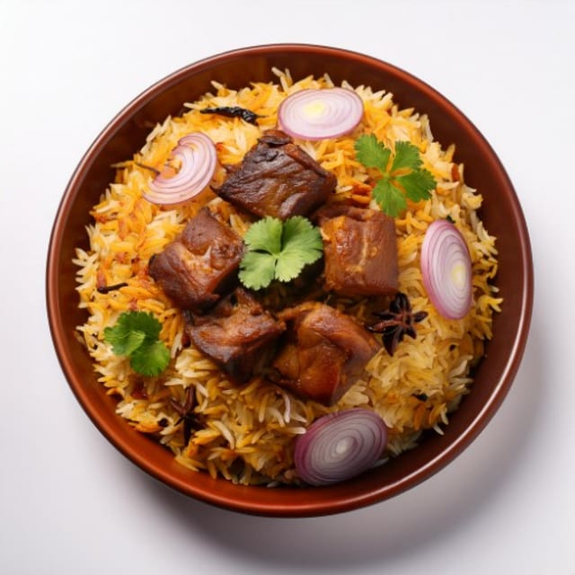 Goat Biryani.