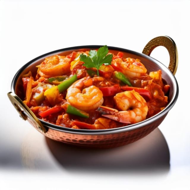 Shrimp Jalfrezi.