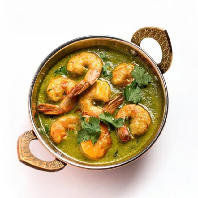 Shrimp Haryali Curry.