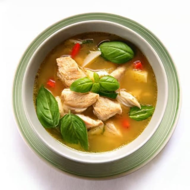 Chicken Basil Soup.