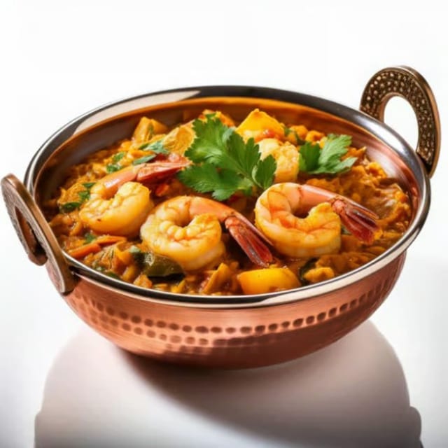 Shrimp Dhansak.