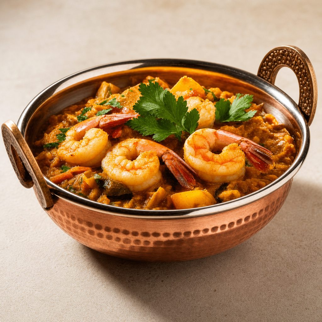 Shrimp Dhansak.