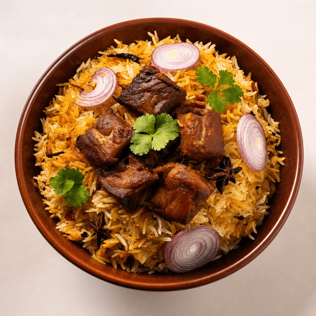 Goat Biryani.