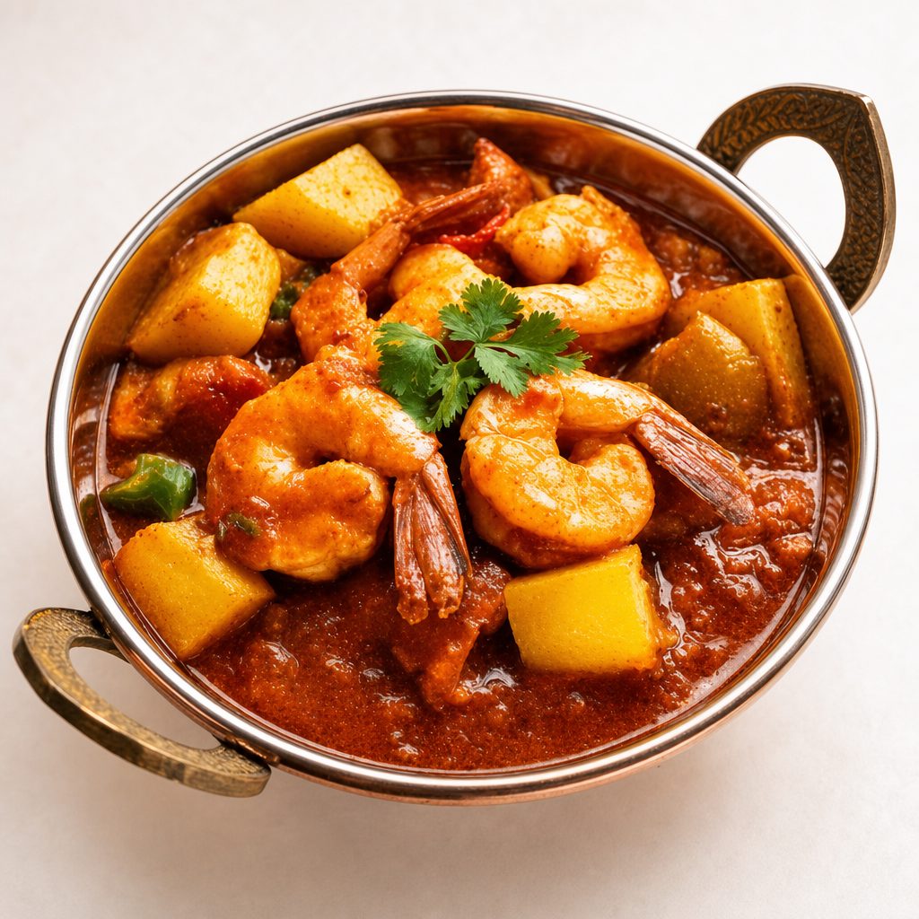Shrimp Spicy Vindaloo.