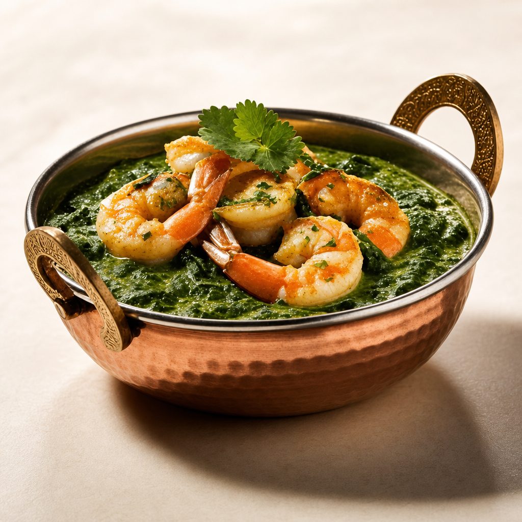 Shrimp Saag.