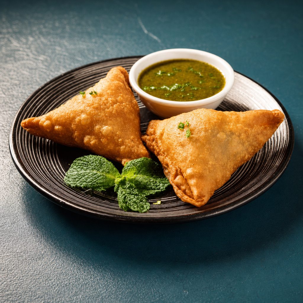 Lamb Keema Samosa.