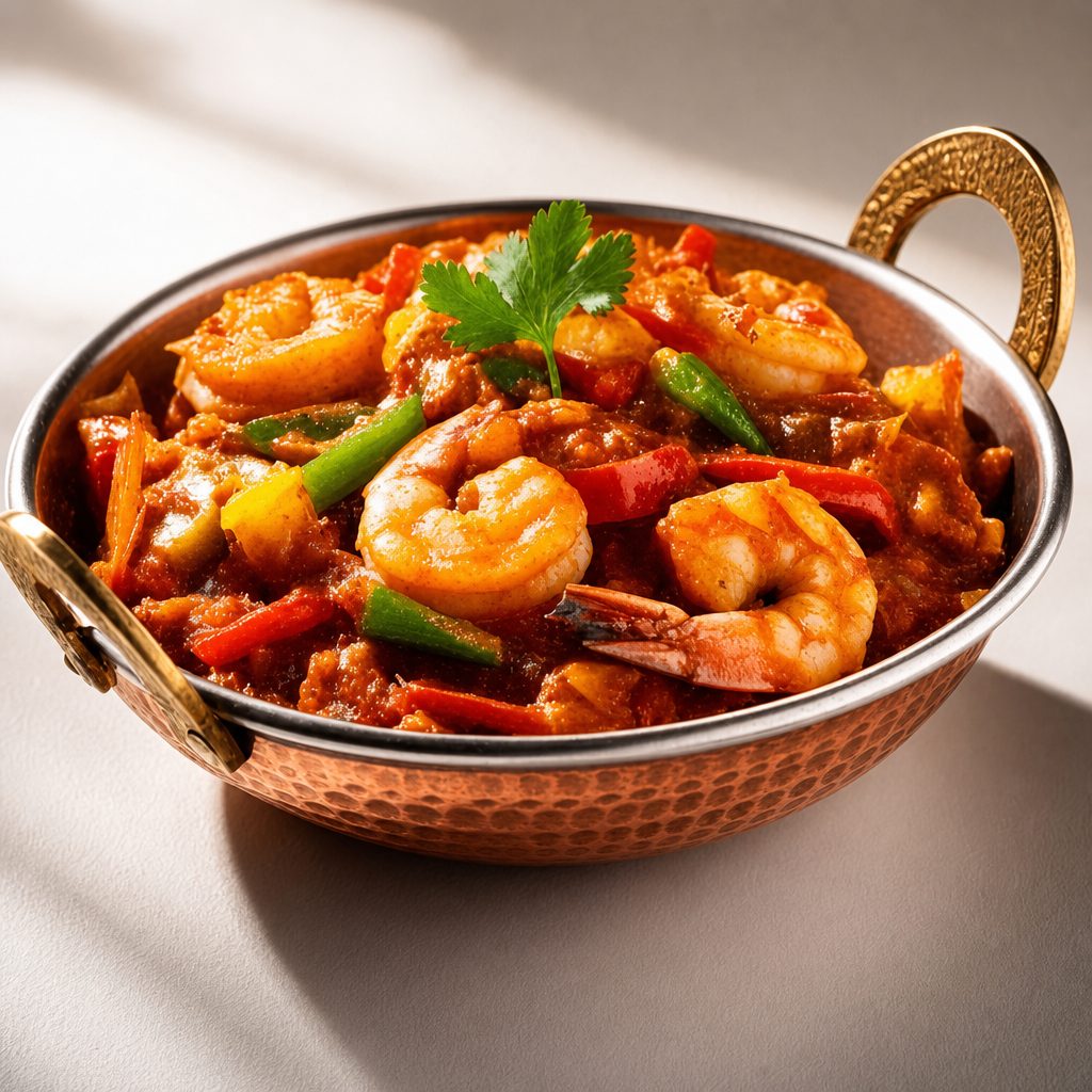 Shrimp Jalfrezi.
