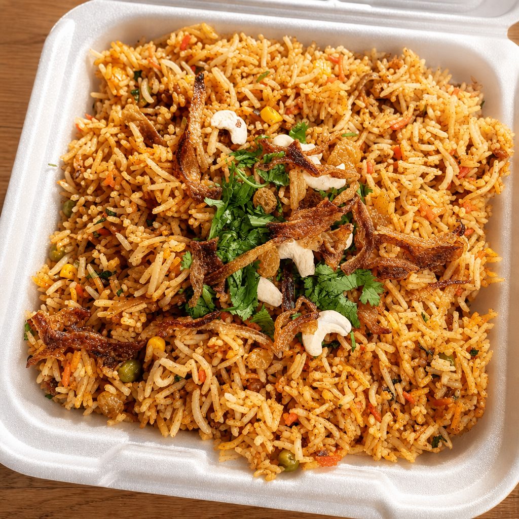 Vegetable Biryani.