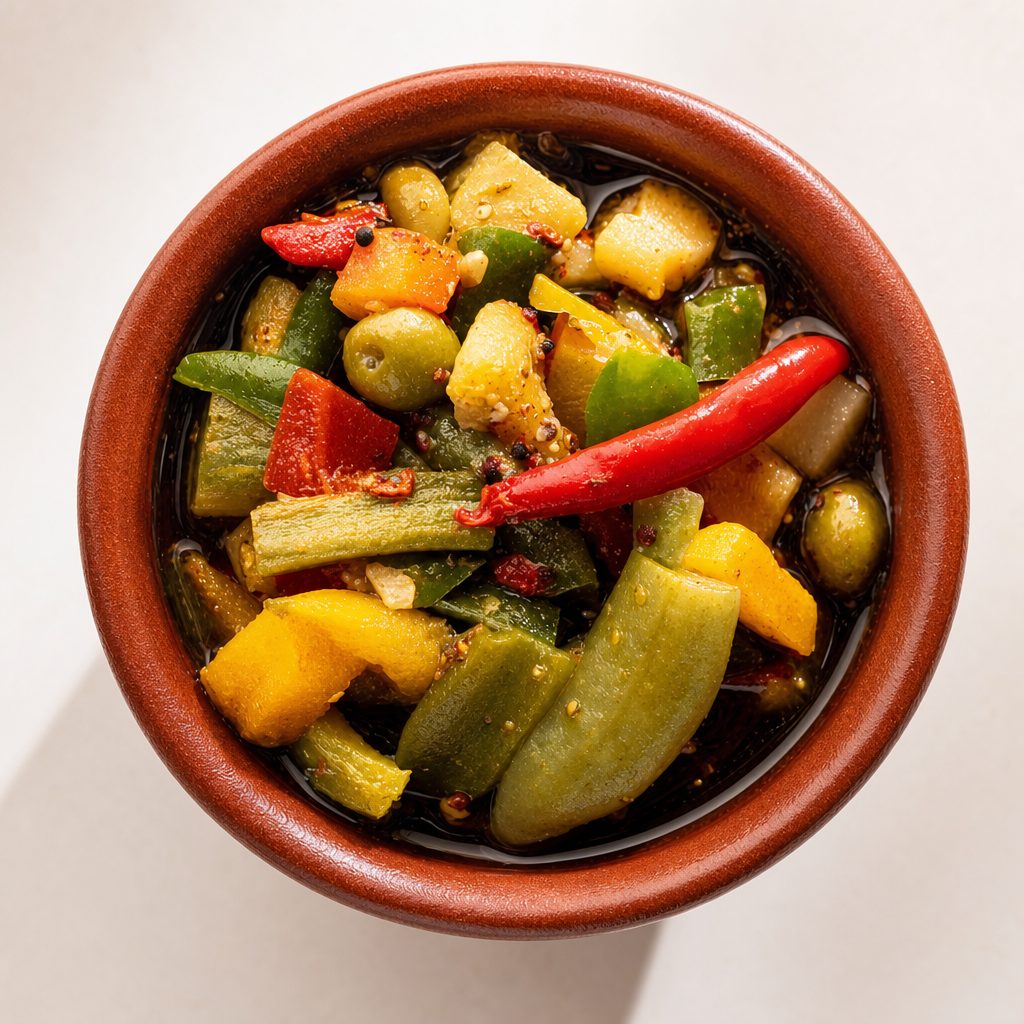 Indian Mixed Pickle.