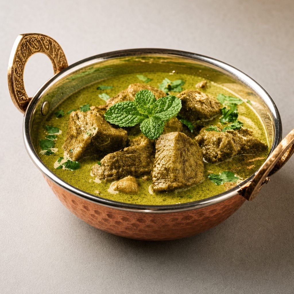Goat Haryali Curry.